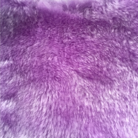 Light Purple Faux Fur Cape Capelet Lavender Lilac Amethyst NWOT - Picture 14 of 16